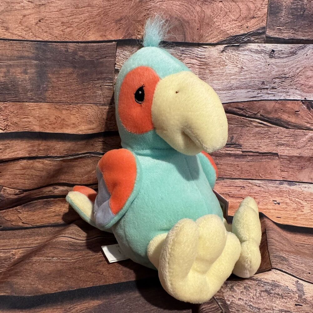 Precious Moments Tender Tails Parrot Plush Green Bird Stuffed Animal 1999 Enesco